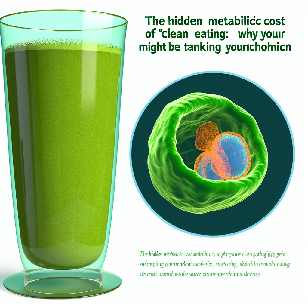 The Hidden Metabolic Cost of “Clean Eating”: Why Your Green Smoothie Might Be Tanking Your Mitochondria