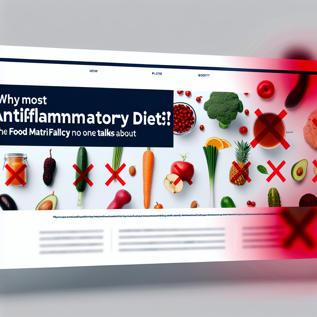 Why Most “Anti-Inflammatory” Diets Fail: The Food Matrix Fallacy No One Talks About